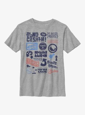 Nintendo Splatoon Signage Distress Mashup Youth T-Shirt