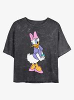 Disney Daisy Duck Traditional Mineral Wash Crop Womens T-Shirt