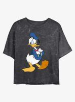 Disney Donald Duck Traditional Mineral Wash Crop Womens T-Shirt