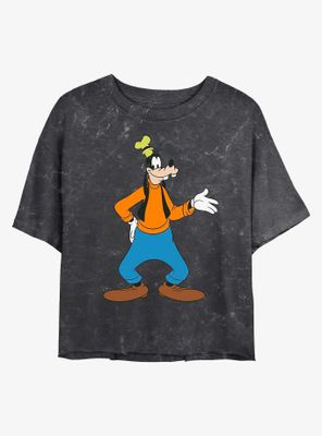 Disney Goofy Traditional Mineral Wash Crop Womens T-Shirt