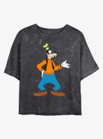 Disney Goofy Traditional Mineral Wash Crop Womens T-Shirt