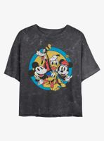 Disney Mickey Mouse Original Buddies Mineral Wash Crop Womens T-Shirt