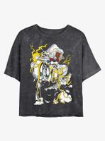 Marvel X-Men Stormin' Mineral Wash Crop Womens T-Shirt