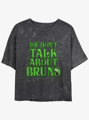 Disney Encanto Don't Talk About Bruno Mineral Wash Womens Crop T-Shirt