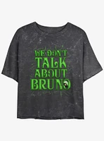 Disney Encanto Don't Talk About Bruno Mineral Wash Womens Crop T-Shirt