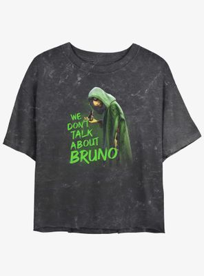 Disney Encanto We Don't Talk About Bruno Mineral Wash Womens Crop T-Shirt