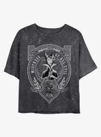 Disney Maleficent Mistress of All Evil Mineral Wash Crop Womens T-Shirt