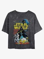 Star Wars Rebel Classic Mineral Wash Crop Womens T-Shirt