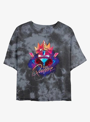 Disney Villains Evil Queen Emblem Tie-Dye Girls Crop T-Shirt