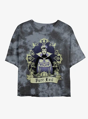 Disney Villains Evil Queen Bring Me Her Heart Tie-Dye Girls Crop T-Shirt