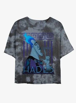 Disney Villains Hades Finger Smoke Tie-Dye Girls Crop T-Shirt