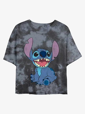 Disney Lilo & Stitch Happy Tie-Dye Girls Crop T-Shirt