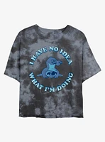 Disney Lilo & Stitch No Idea Tie-Dye Girls Crop T-Shirt