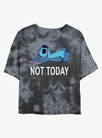 Disney Lilo & Stitch Not Today Tie-Dye Girls Crop T-Shirt