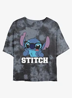 Disney Lilo & Stitch Smart Tie-Dye Girls Crop T-Shirt