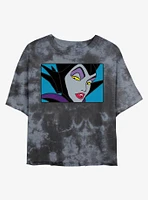 Disney Maleficent Evil Eyes Tie-Dye Girls Crop T-Shirt