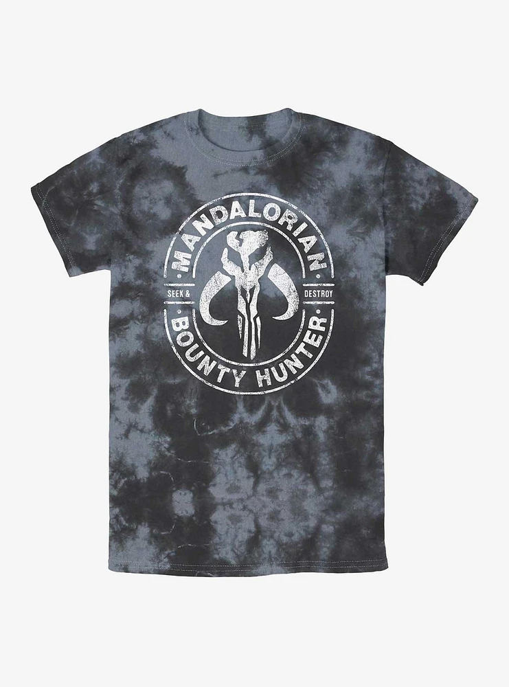 Star Wars The Mandalorian Gun For Hire Tie-Dye T-Shirt