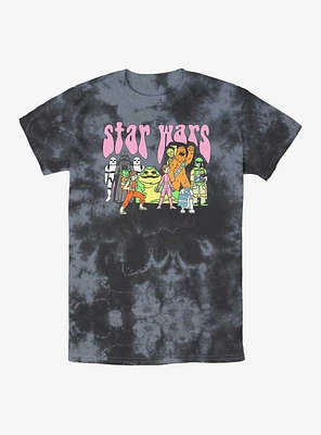 Star Wars Psychedelic Characters Tie Dye T-Shirt