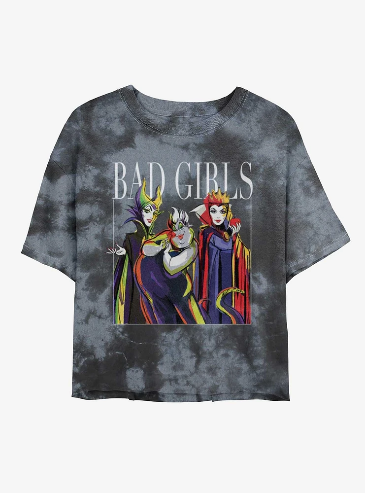 Disney Villains Bad Girls Tie-Dye Crop T-Shirt