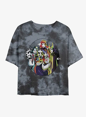 Disney Villains The Bad Girls Tie-Dye Crop T-Shirt