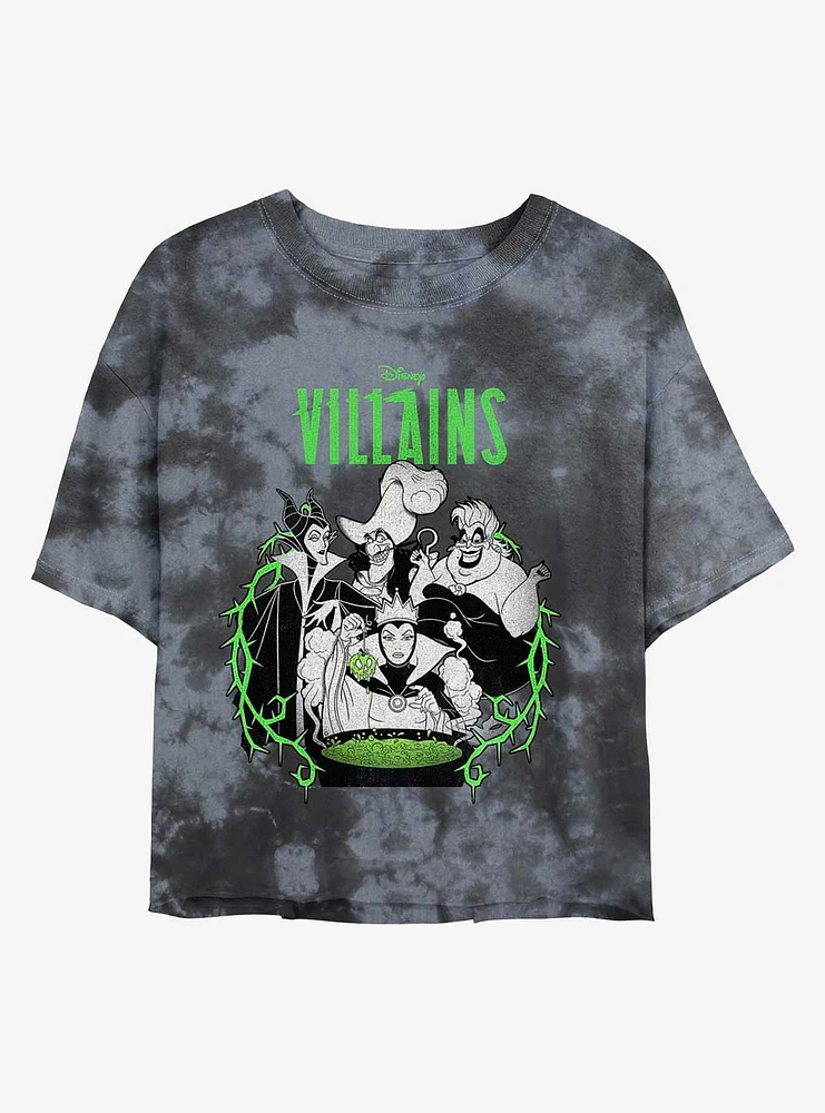 Disney Villains Evil Concoction Tie-Dye Girls Crop T-Shirt