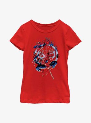 Marvel Spider-Man Circle Evolution Youth Girls T-Shirt