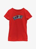 Marvel Spider-Man Thwip! Comic Font Youth Girls T-Shirt