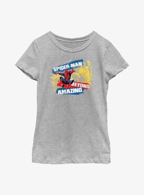 Marvel Spider-Man Beyond Amazing City Swing Youth Girls T-Shirt