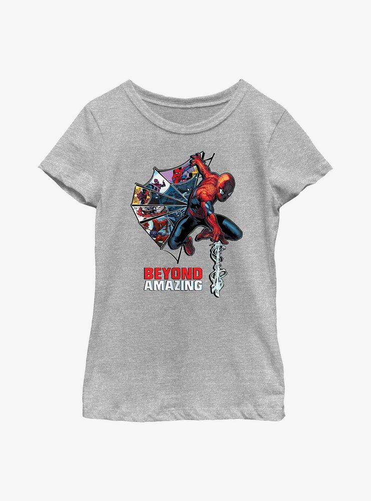 Marvel Spider-Man Beyond Amazingg Web Comic Youth Girls T-Shirt