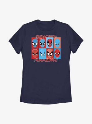 Marvel Spider-Man Beyond Amazing Squares Womens T-Shirt