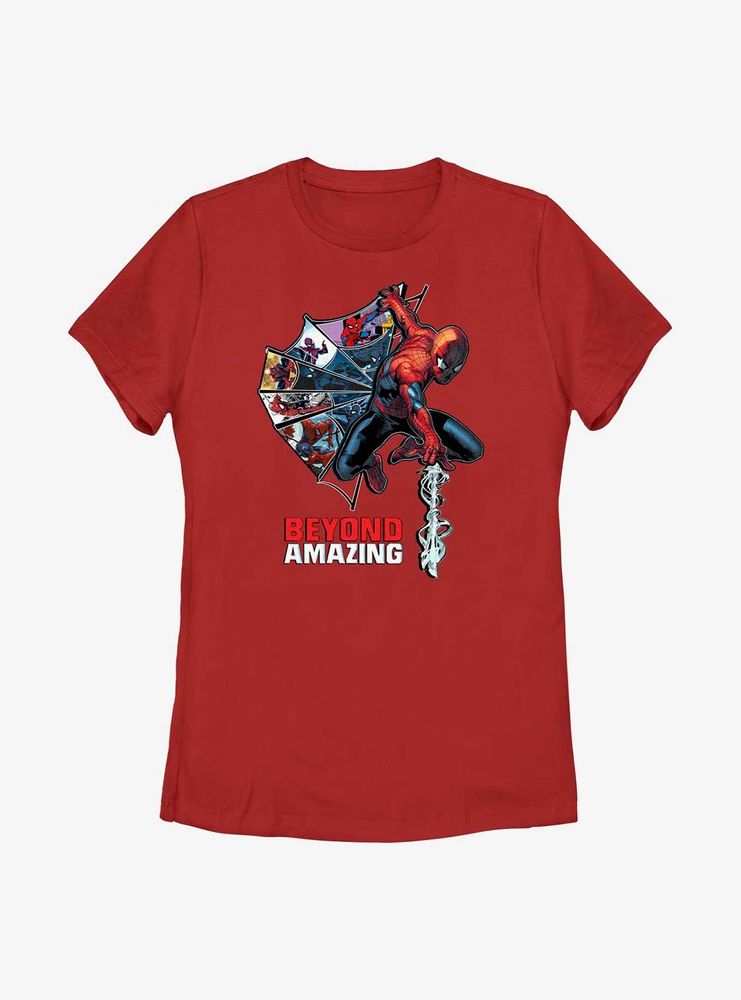 Boxlunch Marvel Spider-Man Beyond Amazingg Web Comic Womens T-Shirt