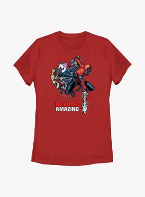 Marvel Spider-Man Beyond Amazingg Web Comic Womens T-Shirt