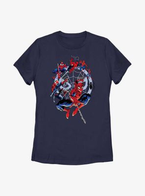 Marvel Spider-Man Circle Evolution Womens T-Shirt