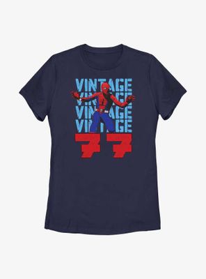Marvel Spider-Man Vintage 77 Womens T-Shirt