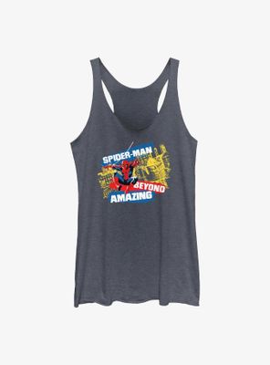 Marvel Spider-Man Beyond Amazing City Swing Womens Tank Top