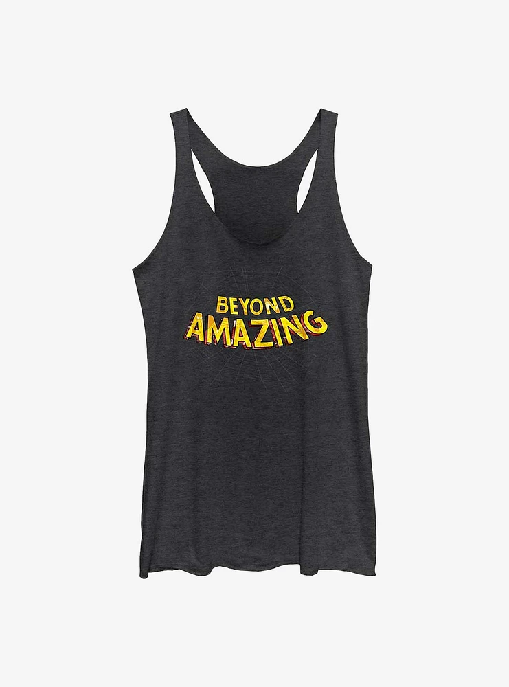 Marvel Spider-Man Beyond Amazing Web Logo Womens Tank Top