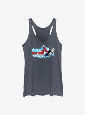 Marvel Spider-Man Beyond Amazing Swing Pose Womens Tank Top