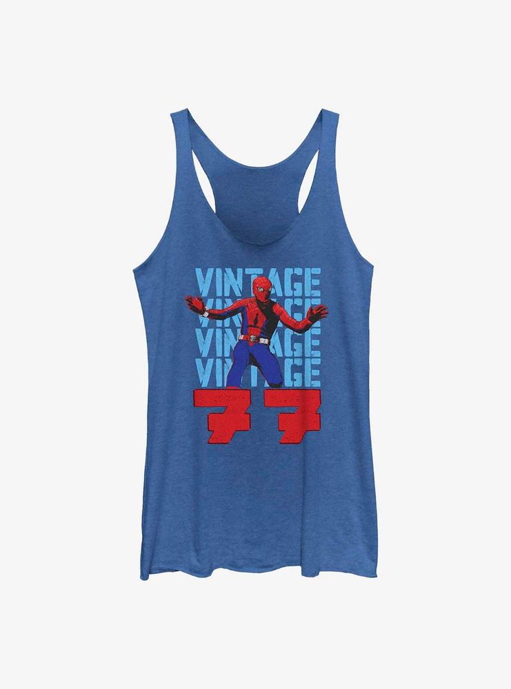 Marvel Spider-Man Vintage 77 Womens Tank Top