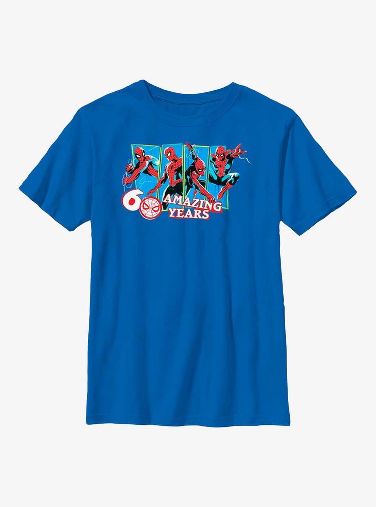 Marvel Spider-Man 60 Amazing Years Youth T-Shirt