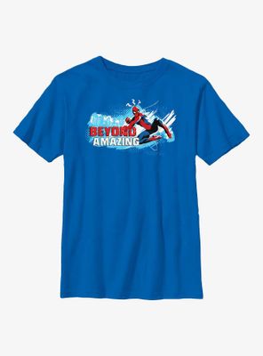 Marvel Spider-Man Beyond Amazing Swing Pose Youth T-Shirt