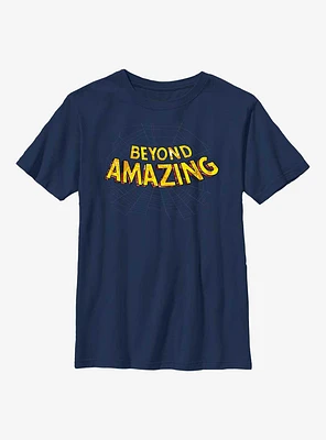 Marvel Spider-Man Beyond Amazing Web Logo Youth T-Shirt