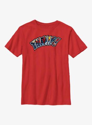 Marvel Spider-Man Thwip! Comic Font Youth T-Shirt