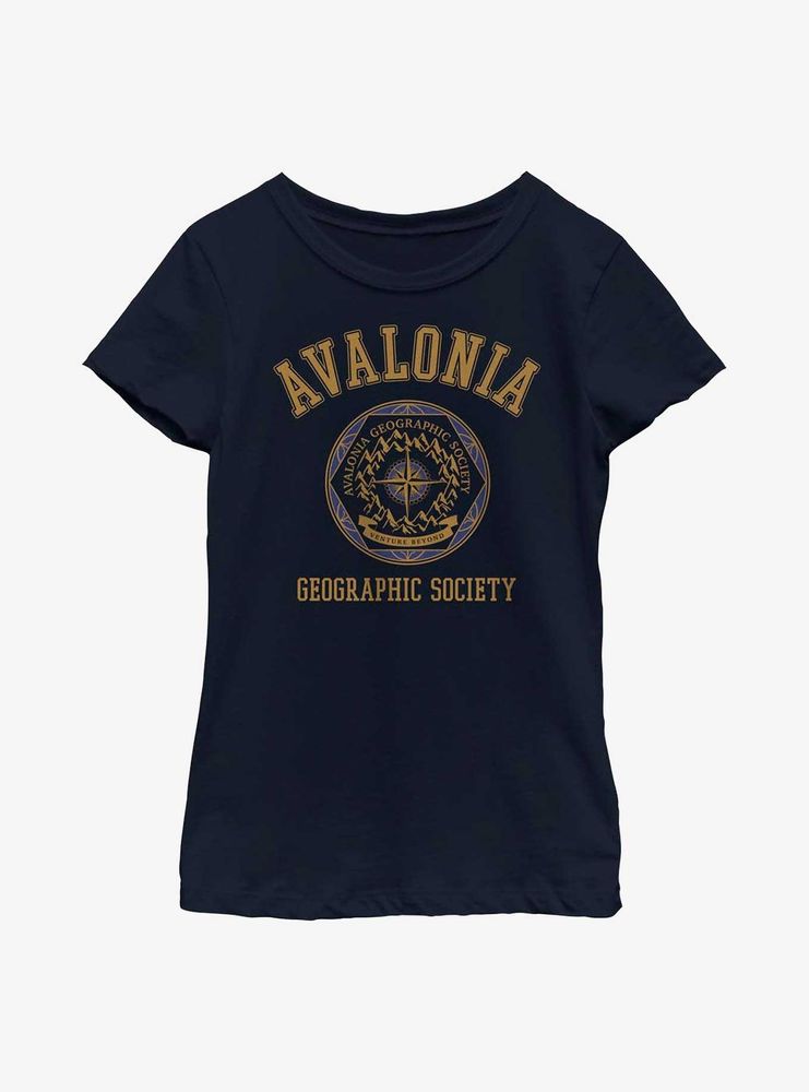 Disney Strange World Avalonia Geographic Society Youth Girls T-Shirt