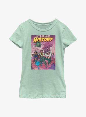 Disney Strange World Let?s Go Make History Youth Girls T-Shirt