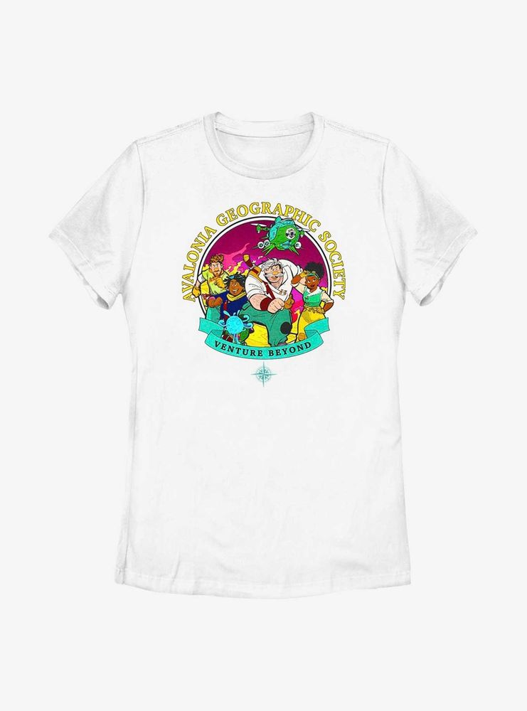 Disney Strange World Avalonia Geographic Society Group Womens T-Shirt