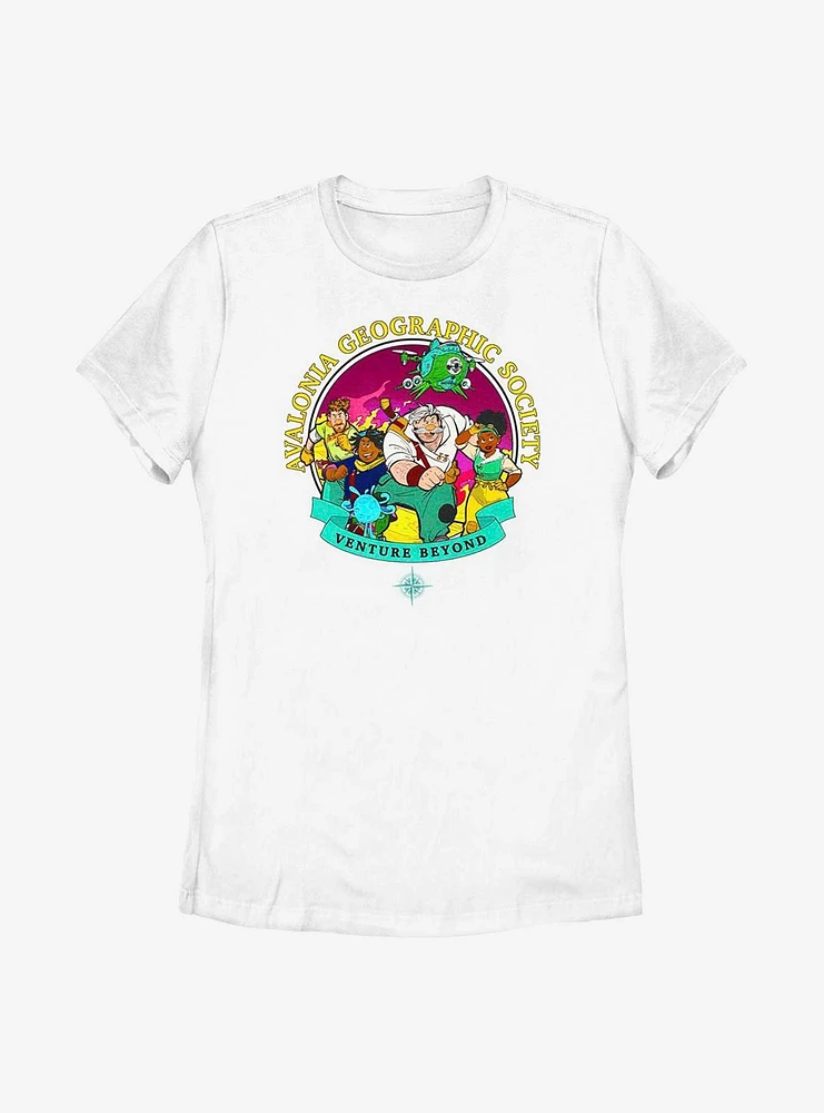 Disney Strange World Avalonia Geographic Society Group Womens T-Shirt