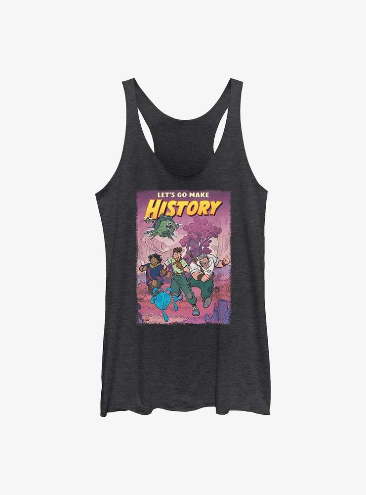 Disney Strange World Let?s Go Make History Womens Tank Top