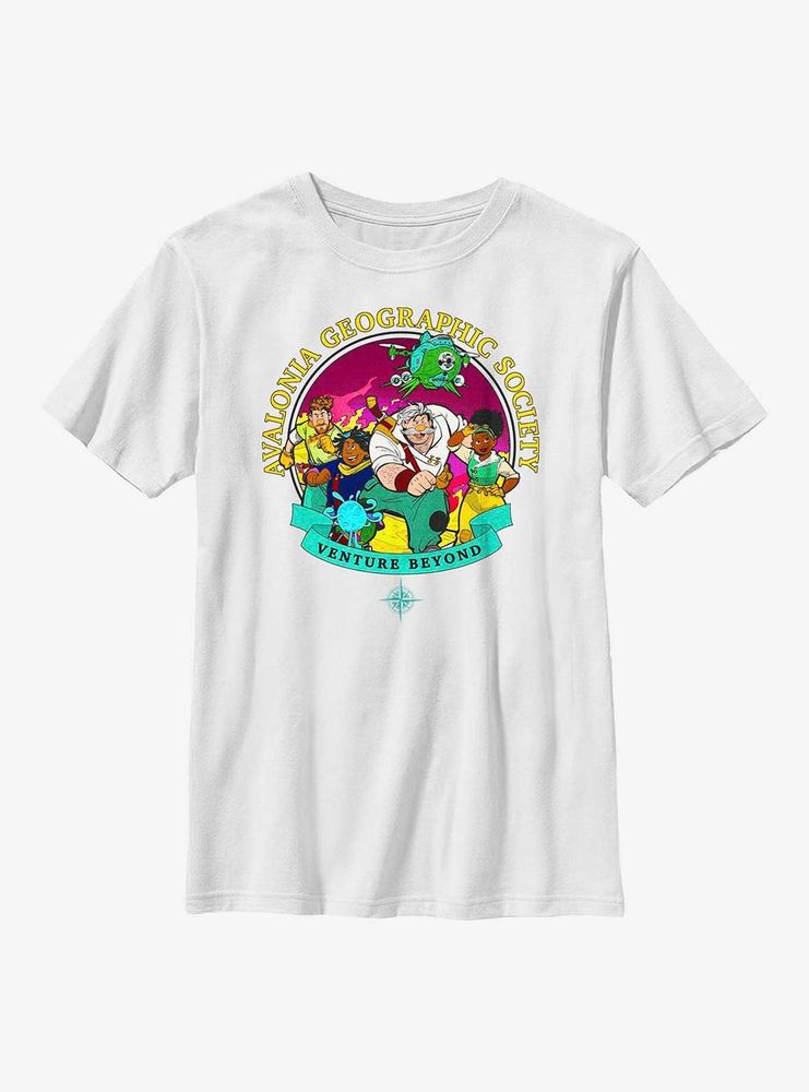 Disney Strange World Avalonia Geographic Society Group Youth T-Shirt