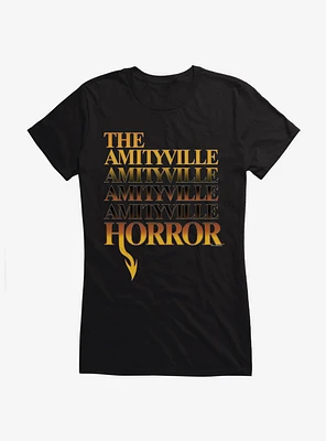 The Amityville Horror Logo Girls T-Shirt