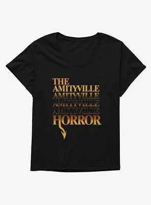 The Amityville Horror Logo Girls T-Shirt Plus